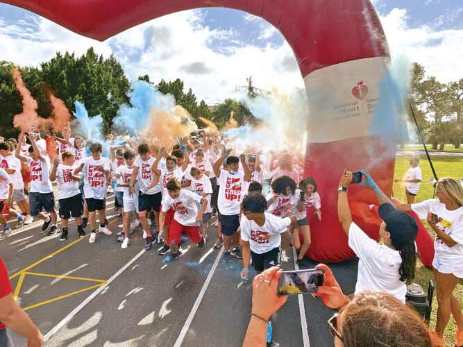 Gulf Middle School students 5K run raises more  than $8,000 for the American Heart Association